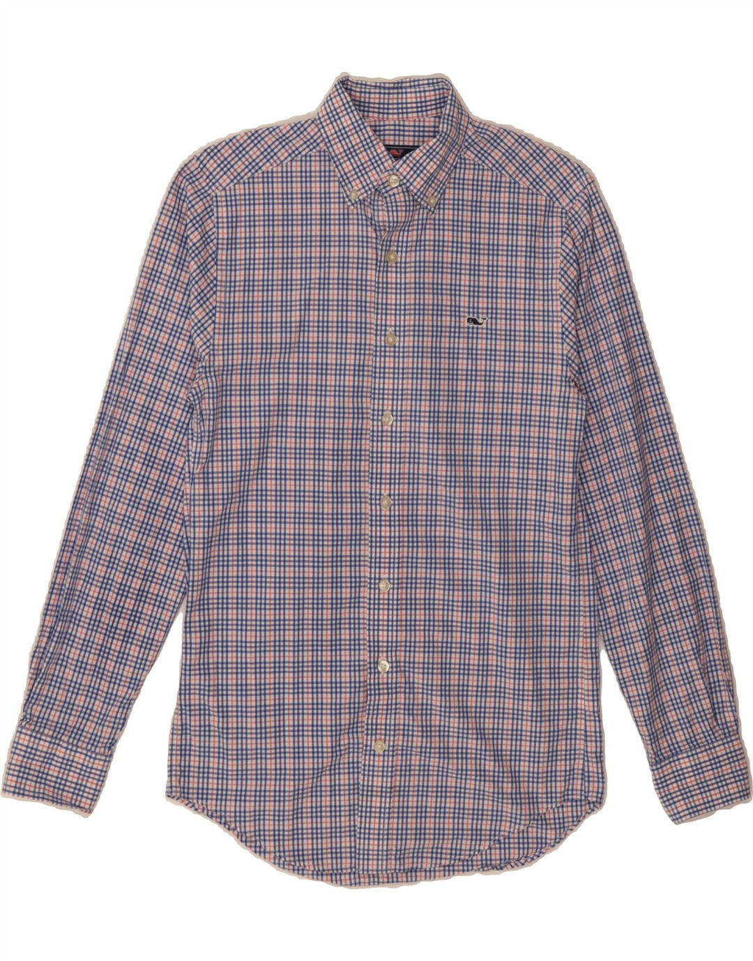 VINEYARD VINES Mens Shirt XS Blue Check Cotton Vintage Vineyard Vines and Second-Hand Vineyard Vines from Messina Hembry 