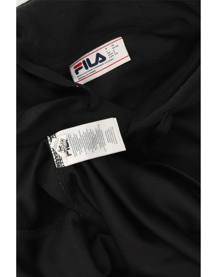 Fila muška majica s kapuljačom, mali crni poliester