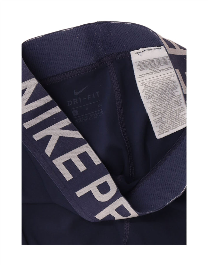 Nike Ženske Dri Fit Graphic Leggings UK 8 Male tamnoplave poliesterske