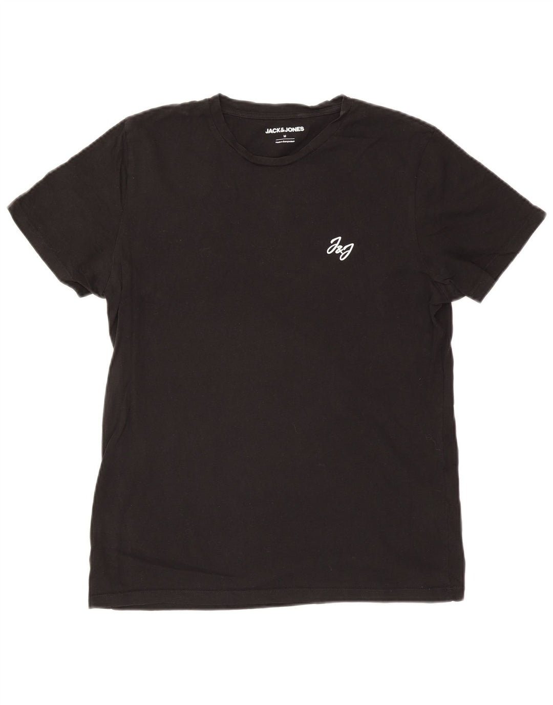 Jack & Jones muška majica kratkih rukava srednji crni pamuk