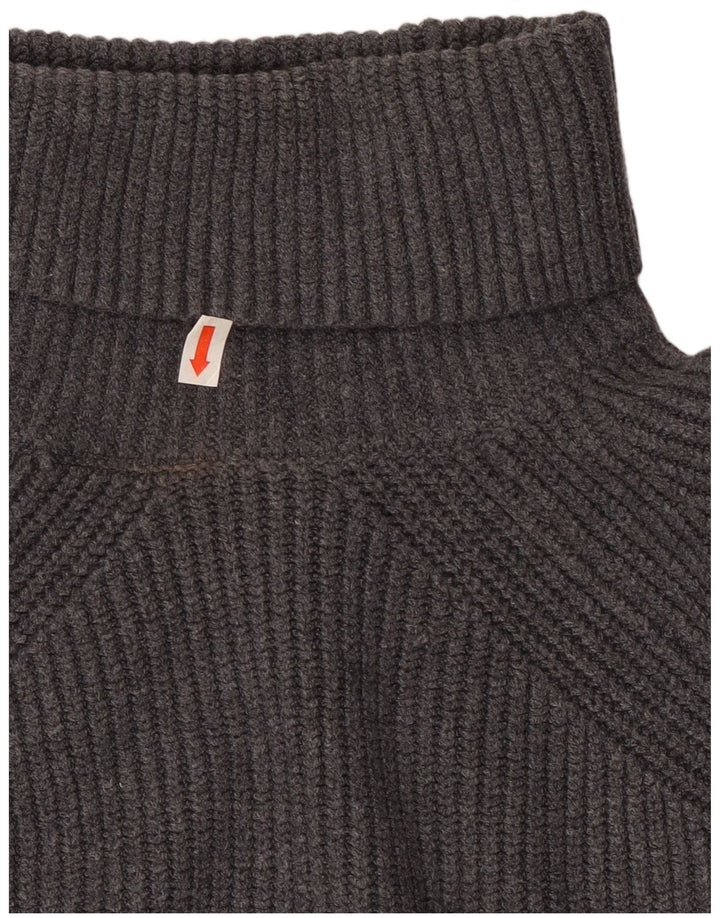 Marks & Spencer ženski kratki pulover s ovratnikom UK 10 Small Gray