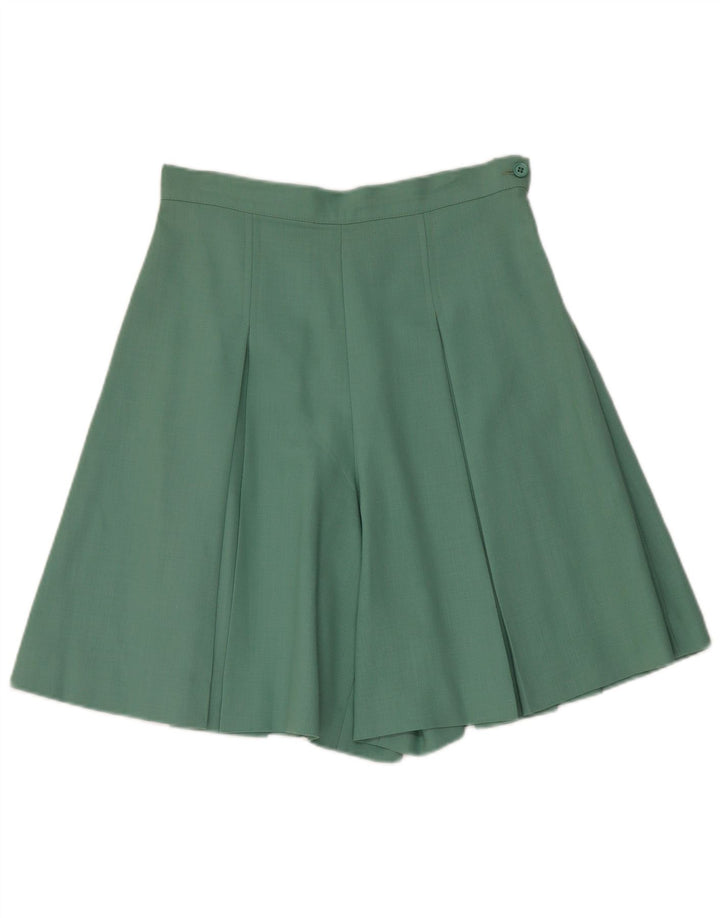 Vintage ženski set od 2 komada s 1 gumbom UK 12 Srednji W28 Zeleni acetat