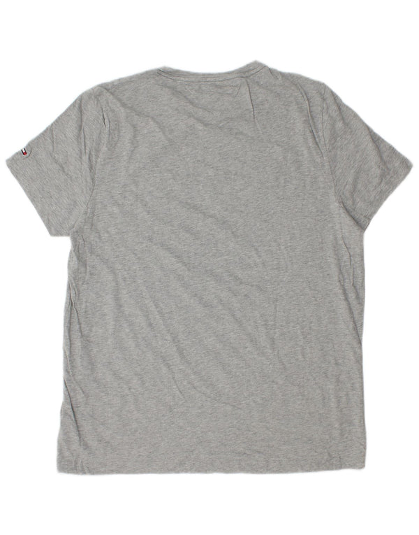 Tommy Hilfiger, muška majica kratkih rukava Slim Fit, 2XL, sivi flekasti pamuk