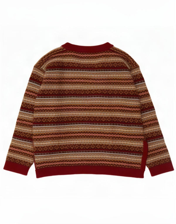 Ženski džemper s okruglim izrezom Massimo Dutti UK 10 Small Burgundy