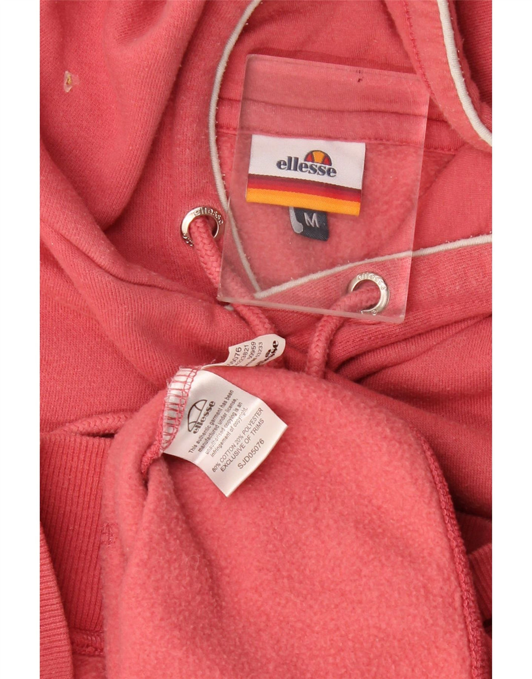 Ellesse muška majica s kapuljačom srednje veličine, crveni pamuk