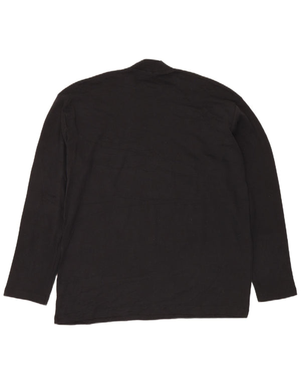 F.LLI CAMPAGNOLO Muška majica dugih rukava 2XL crni pamuk