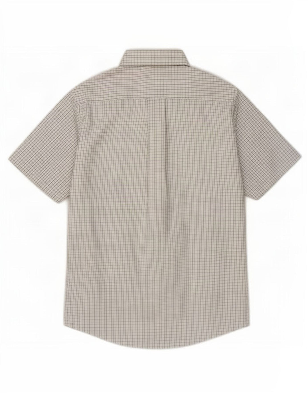 Orvis muška košulja kratkih rukava srednje bijelog gingham pamuka