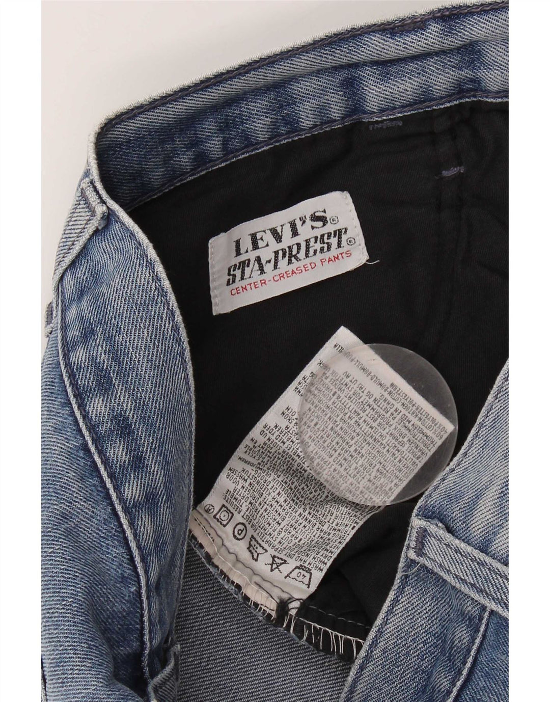 Levi's ženske ravne traperice s oštećenjem W28 L32, plavi pamuk