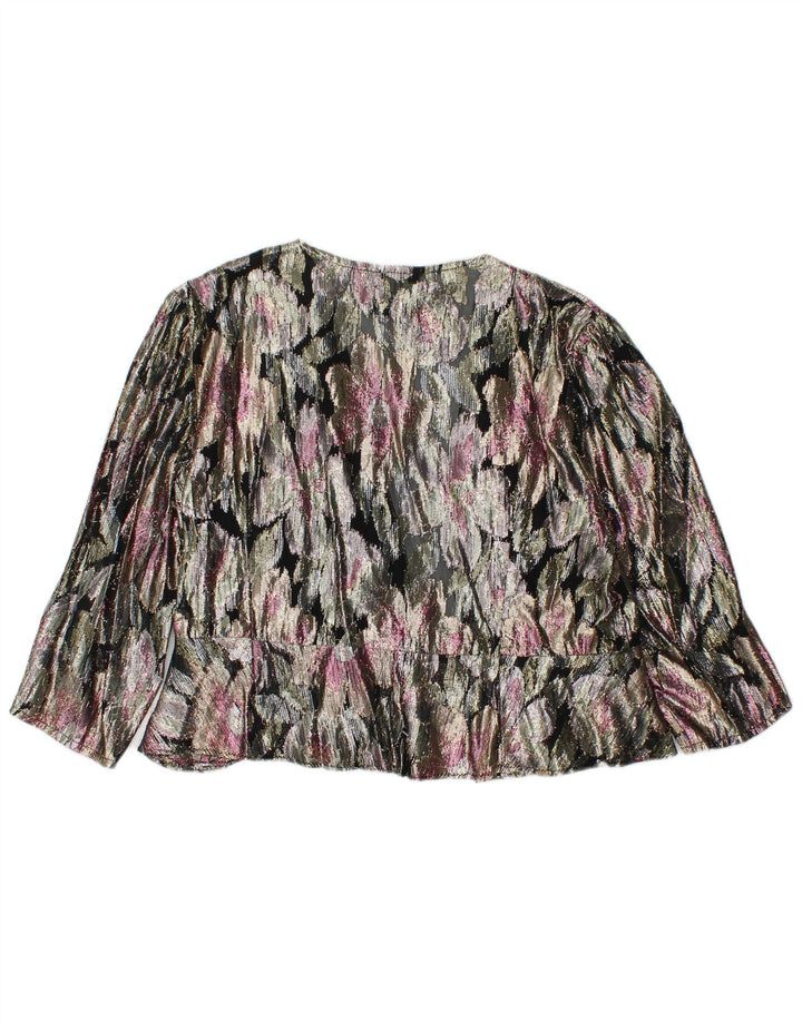 ARELLA ženski kratki kardigan UK 16 velikih raznobojnih cvjetova