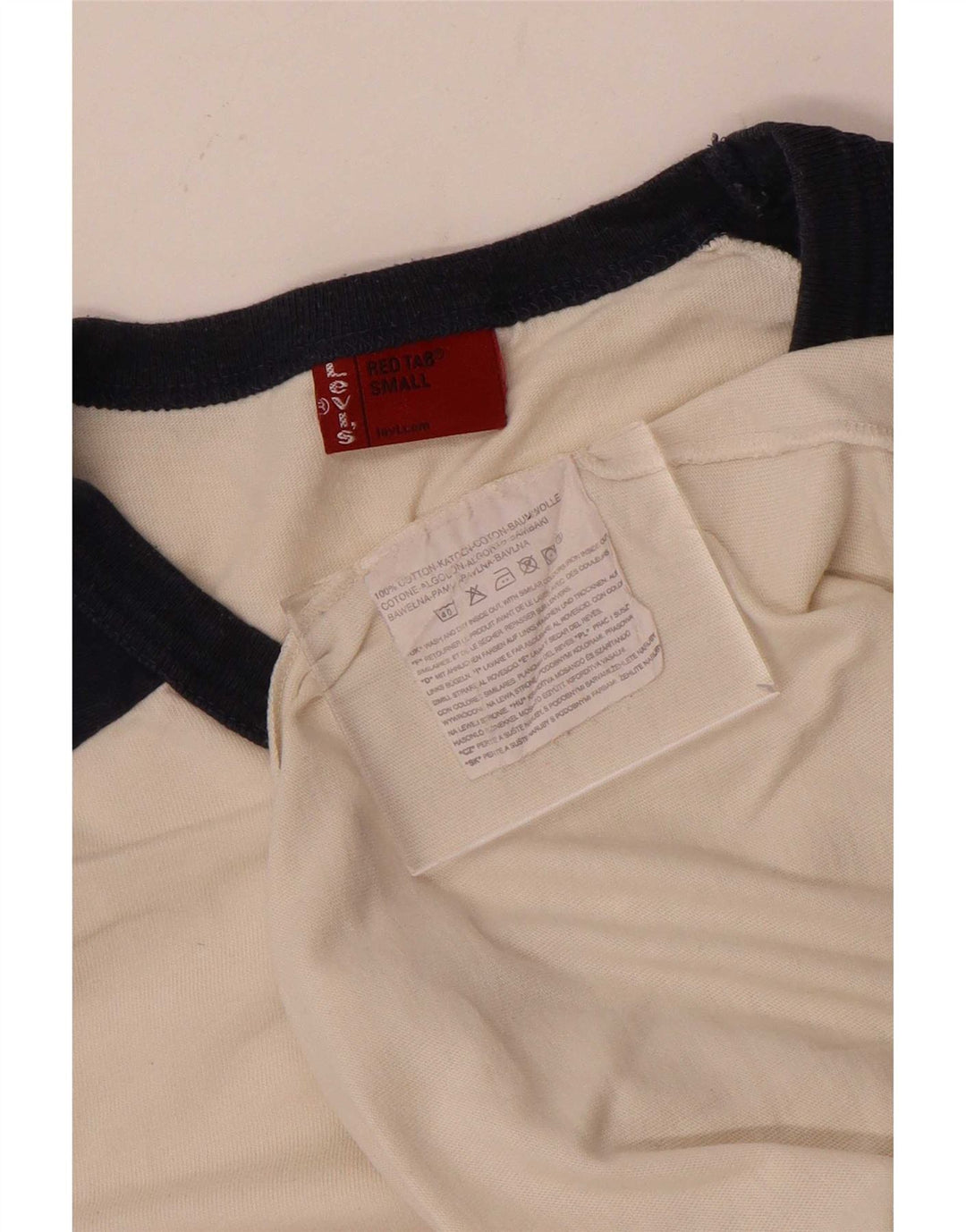 Levi's muška majica dugih rukava s grafikama, mala bijela pamučna majica