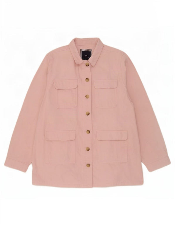 Crew Clothing Ženska široka pomoćna jakna UK 18 XL, ružičasti pamuk