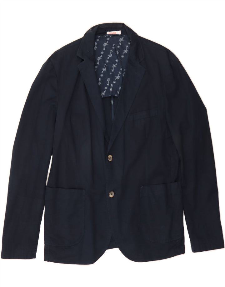 SUN68 Mens 2 Button Blazer Jacket UK 40 Large Navy Blue Cotton Vintage Sun68 and Second-Hand Sun68 from Messina Hembry 