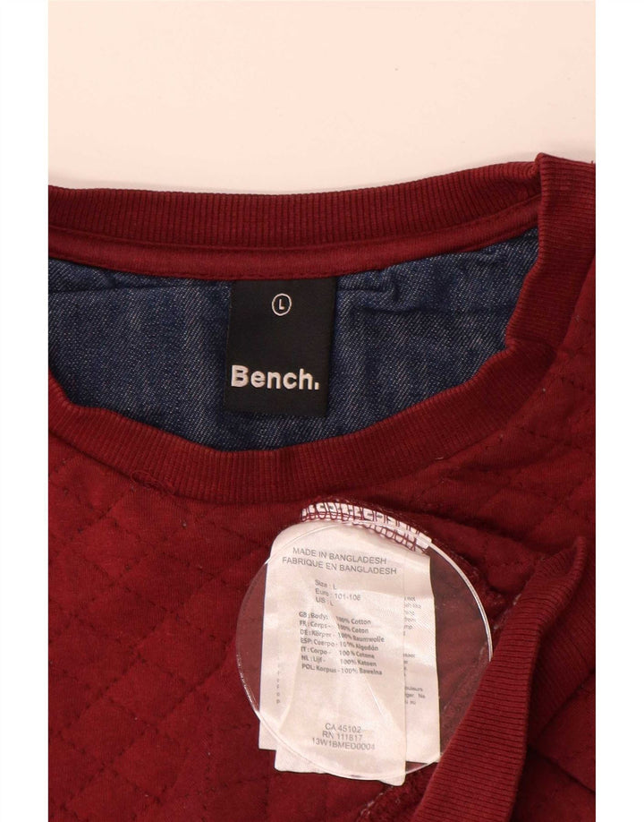 Bench muška majica s kratkim rukavima Veliki crveni pamuk u boji