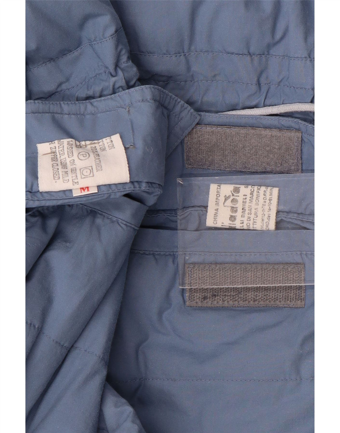 DIADORA Muška široka reverzibilna podstavljena jakna UK 38 srednje plavi pamuk