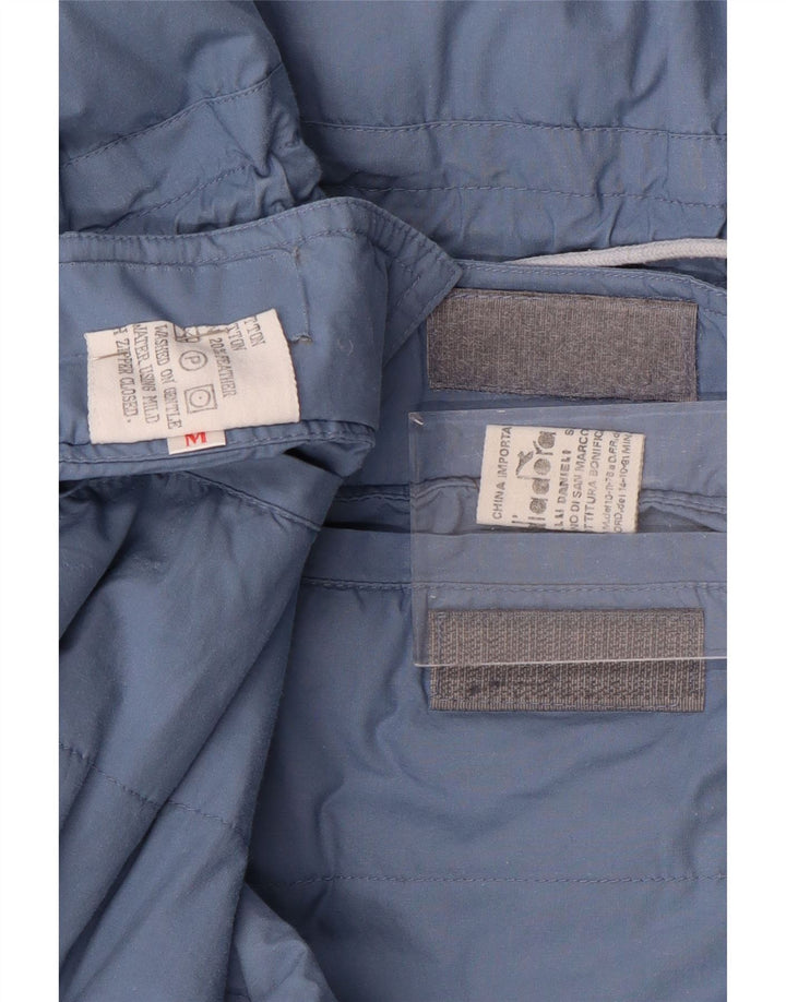 DIADORA Muška široka reverzibilna podstavljena jakna UK 38 srednje plavi pamuk