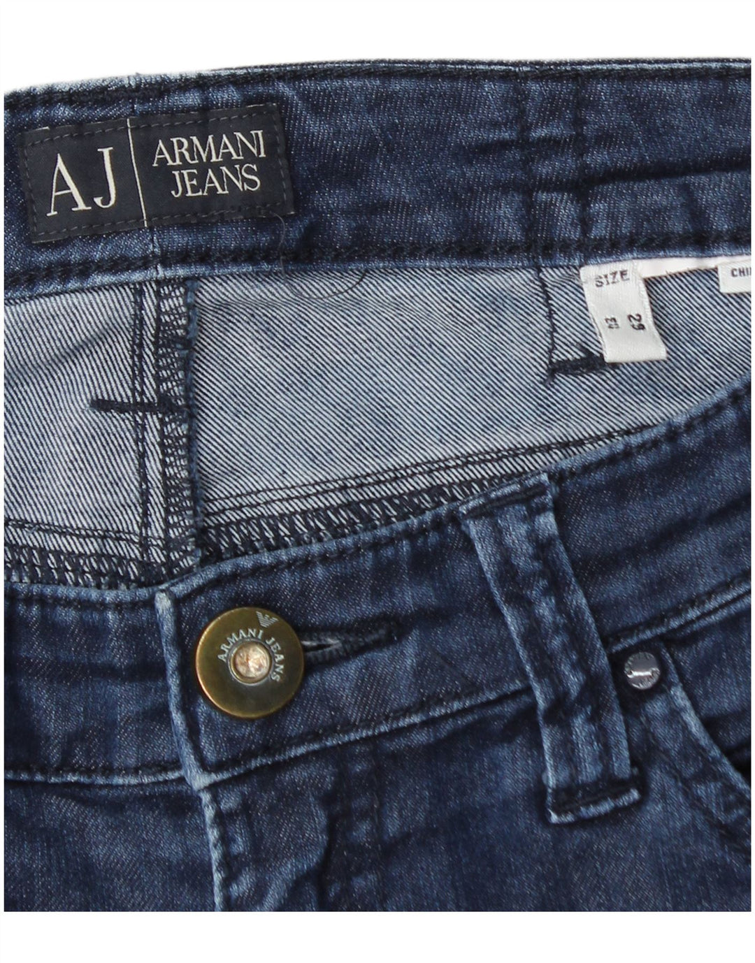 Armani ženske ravne traperice W29 L28 tamnoplave