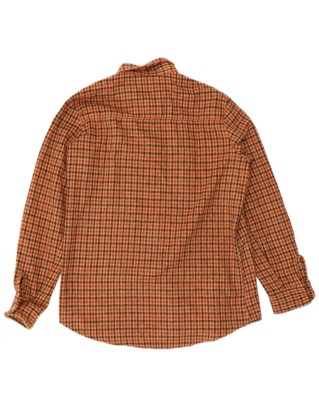 Vintage muška flanelska košulja srednje smeđe karirane boje