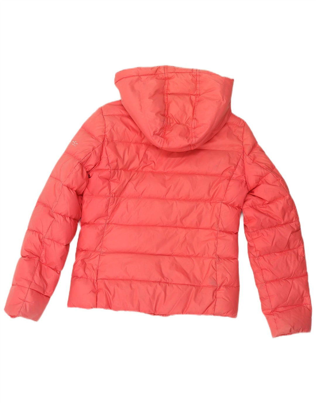Woolrich ženska podstavljena jakna s kapuljačom UK 10 Mala ružičasta poliamidna