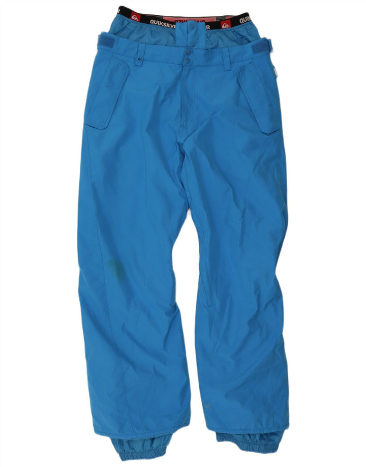 Quiksilver muške grafičke skijaške hlače XL plavi poliester