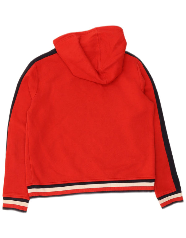 Tommy Hilfiger Ženska majica s kapuljačom opuštenog kroja UK 6 XS Red Colourblock
