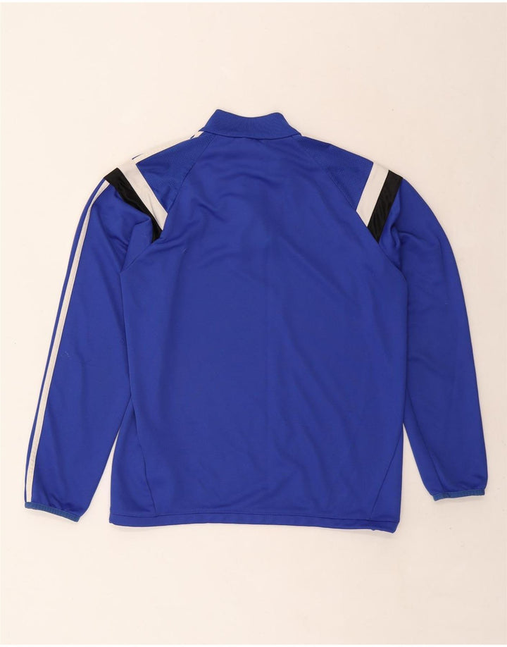 ADIDAS Muški Climalite Pulover Trenirka Top Medium Blue Colourblock
