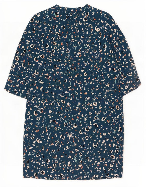 Marks & Spencer ženska povremena haljina UK 12 Srednje plavi životinjski print