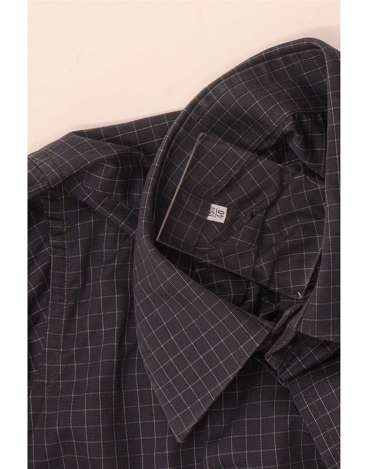 Yves Saint Laurent muška košulja veličina 40 15 3/4 srednje siva gingham