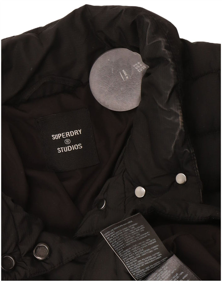 Superdry ženska jakna s podstavom za kraće UK 8, mali crni poliester