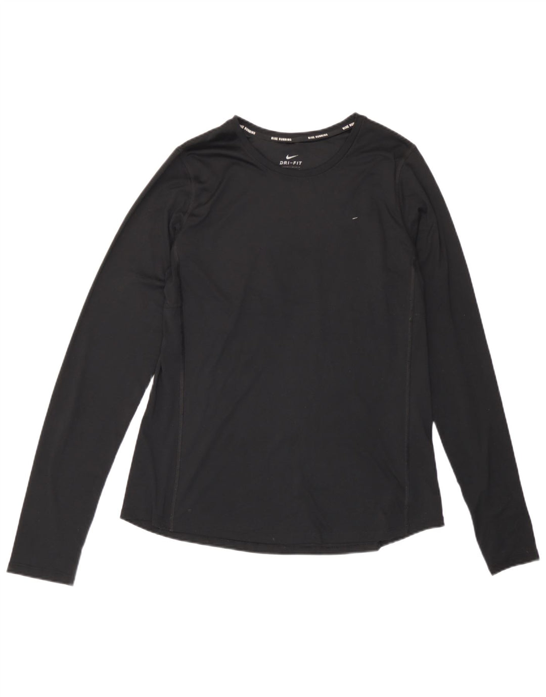 Nike Ženska Dri Fit Top majica dugih rukava UK 14 Veliki crni poliester