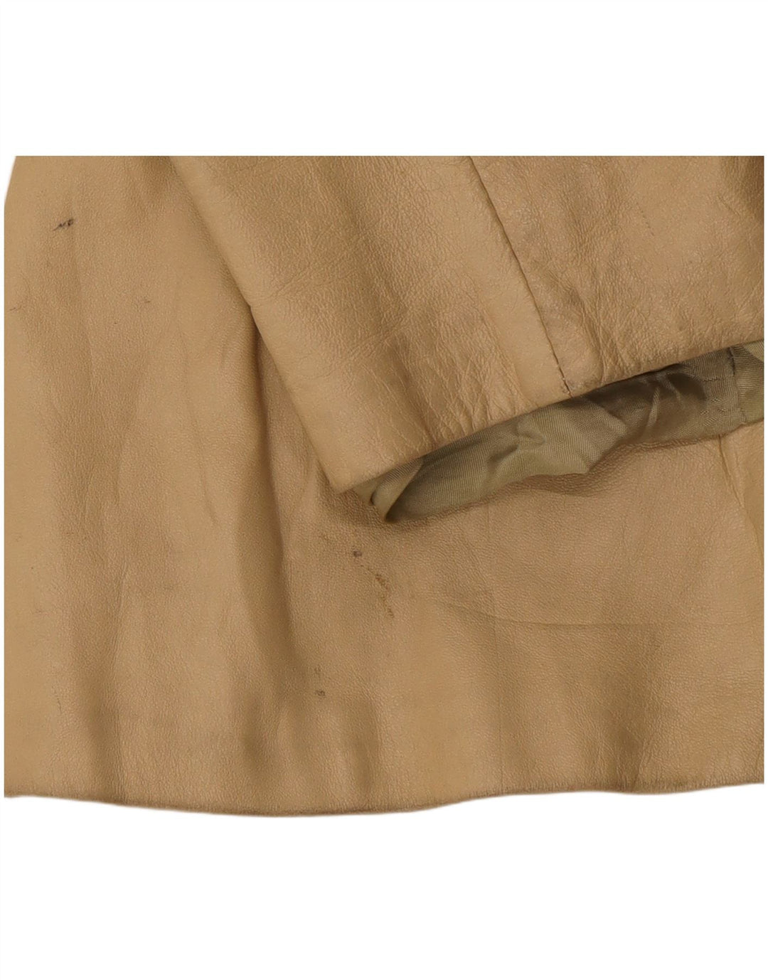 Vintage ženska kožna jakna IT 46 Large Beige