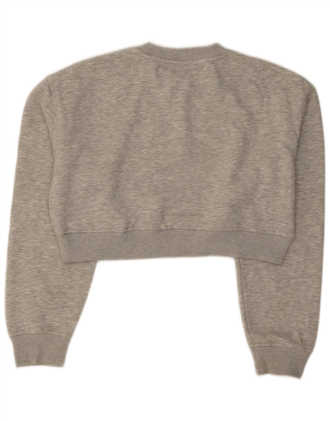 Zara ženski kratki džemper prekomjerne majice UK 10 Small Grey Flected