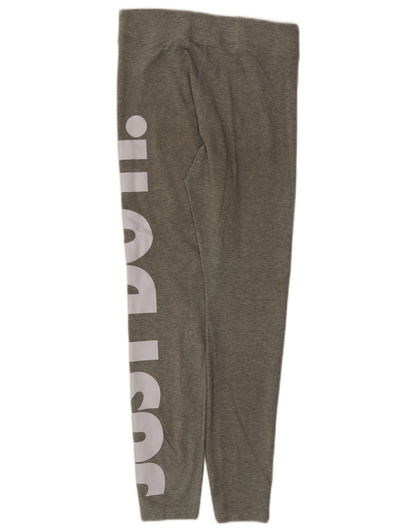 Nike ženske grafičke tajice UK 12 srednje sive pamučne