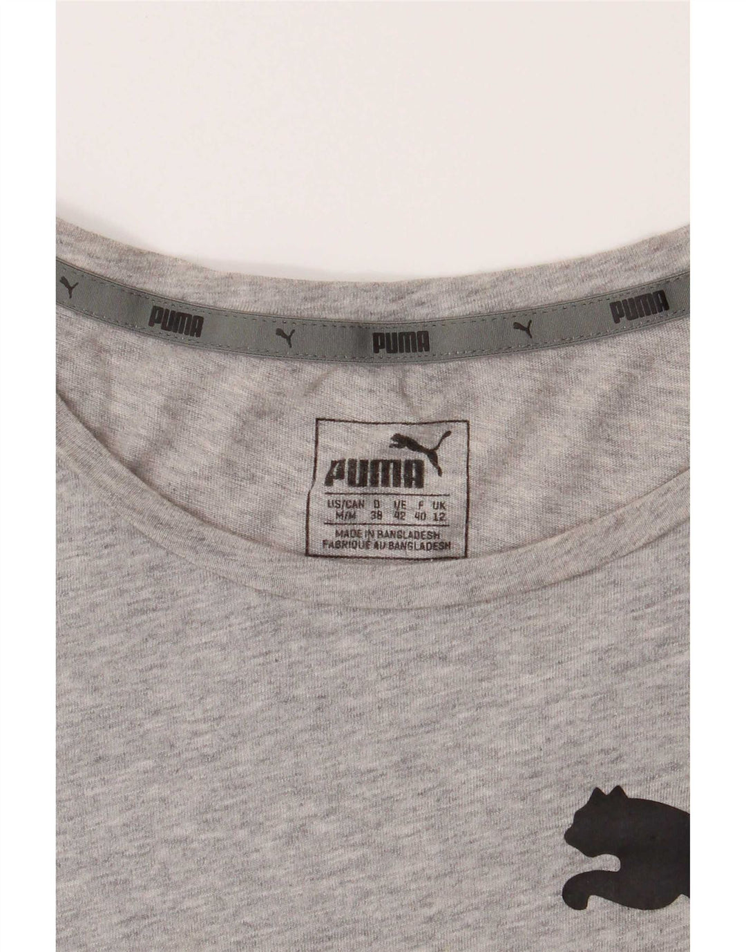 Puma ženska majica kratkih rukava s grafičkim motivima UK 12 srednje siva