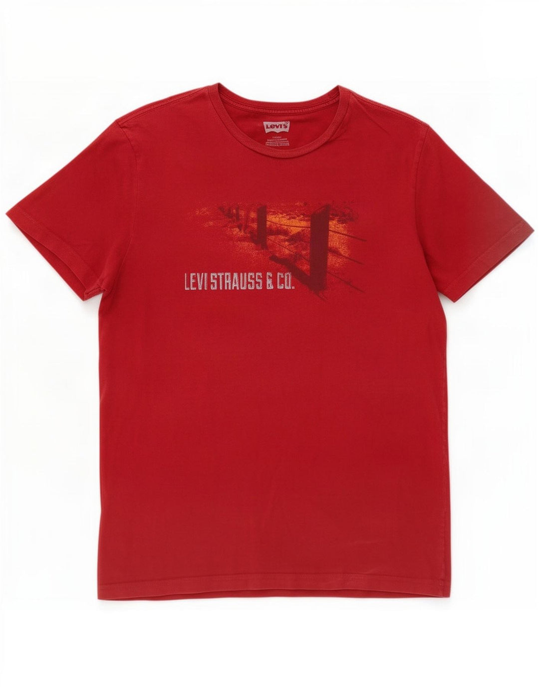 Levi's muška velika crvena majica s grafičkim motivima
