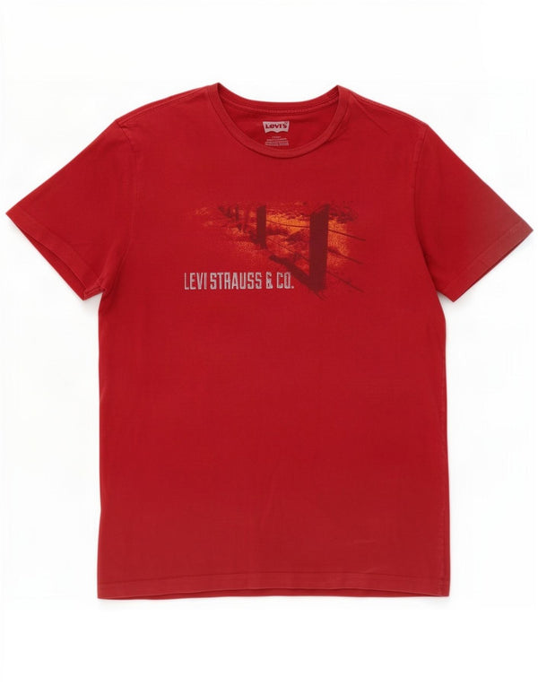 Levi's muška velika crvena majica s grafičkim motivima