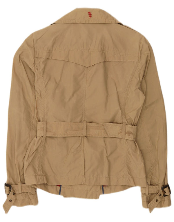 Playlife ženski kratki trenč kaput UK 10 Mali bež pamuk