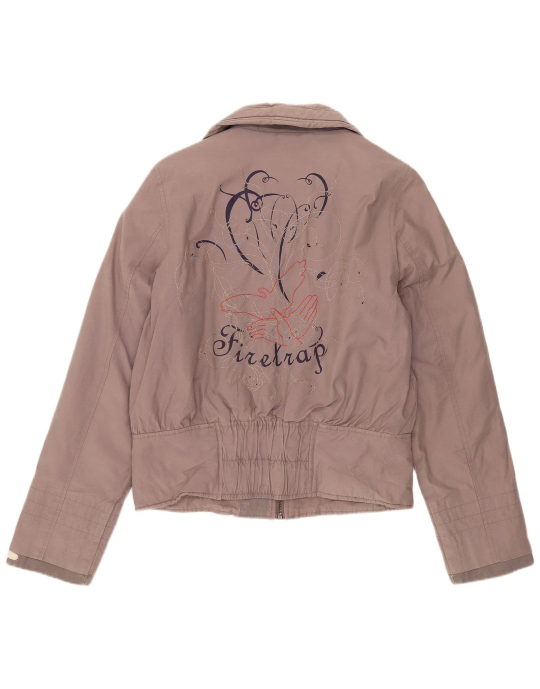 Firetrap ženska bomber jakna UK 10 Mala siva pamuk