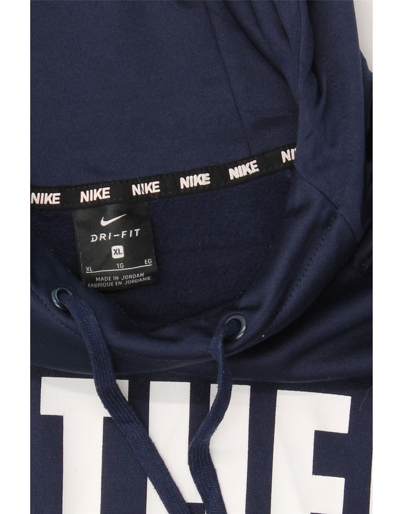 NIKE Mens Bethel Royals Football Graphic Hoodie Jumper XL Navy Blue Vintage Nike and Second-Hand Nike from Messina Hembry 