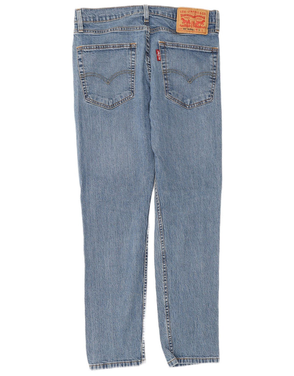 Levi's Mens 502 Hi-Ball Tapered Jeans W32 L30 Blue Cotton