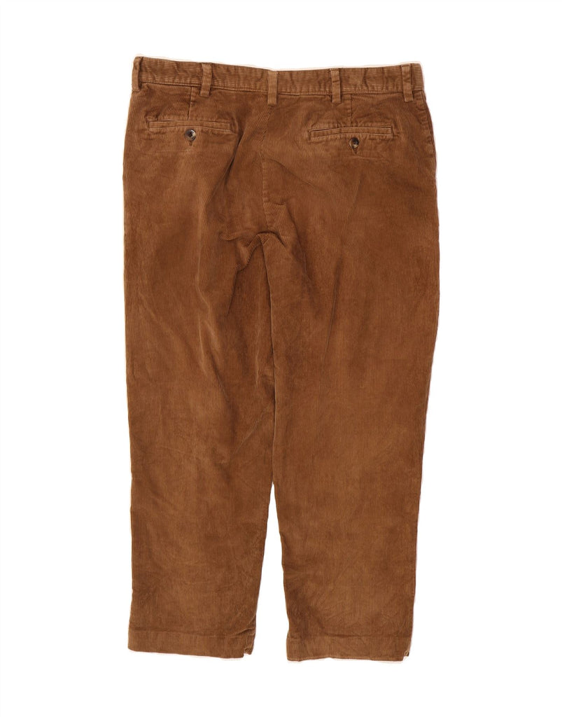 L.L.BEAN Mens Straight Corduroy Trousers W37 L29 Brown Cotton Vintage L.L.Bean and Second-Hand L.L.Bean from Messina Hembry 