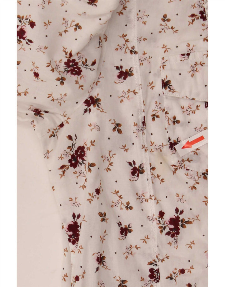 Laura Ashley Ženska košulja UK 12 Srednje bijela cvjetna