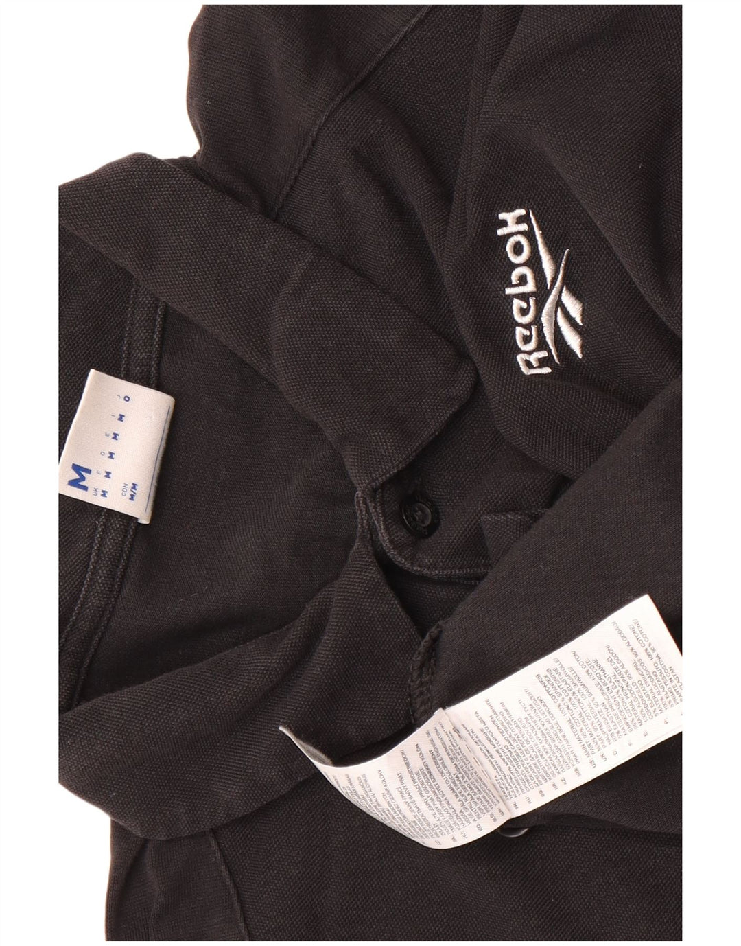 Reebok muška polo majica srednje crne pamučne boje