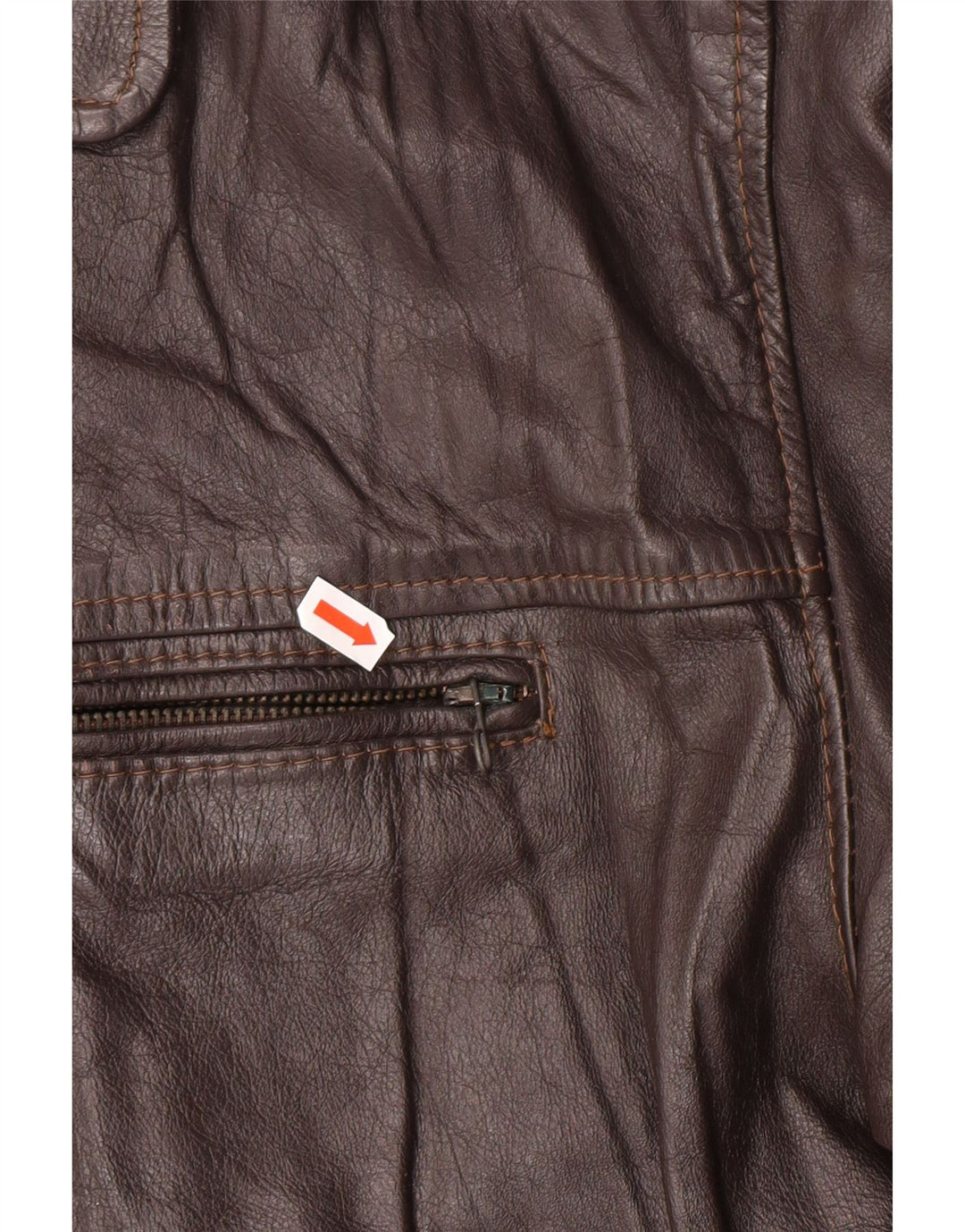 VINTAGE muška kožna jakna UK 42 XL smeđa koža