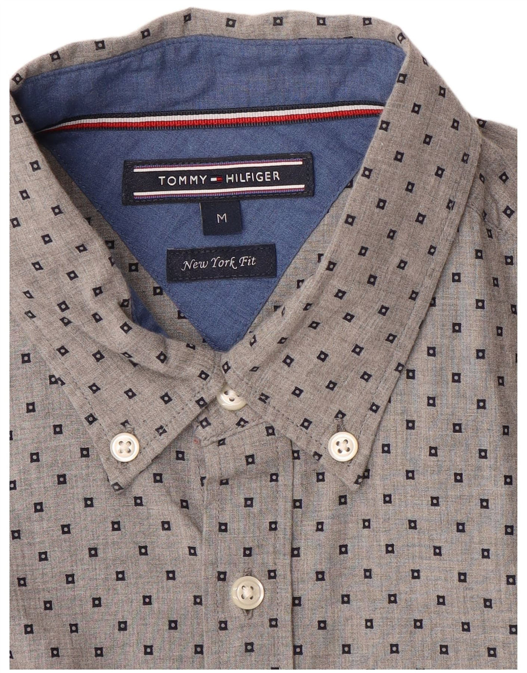 Tommy Hilfiger muška New York Fit košulja srednje sive geometrije