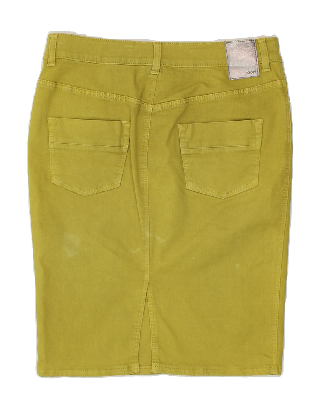 JOOP Womens Denim Skirt EU 38 Medium W30 Green Cotton Vintage Joop and Second-Hand Joop from Messina Hembry 