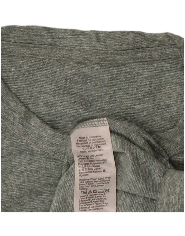 J. CREW Mens T-Shirt Top Small Green Linen