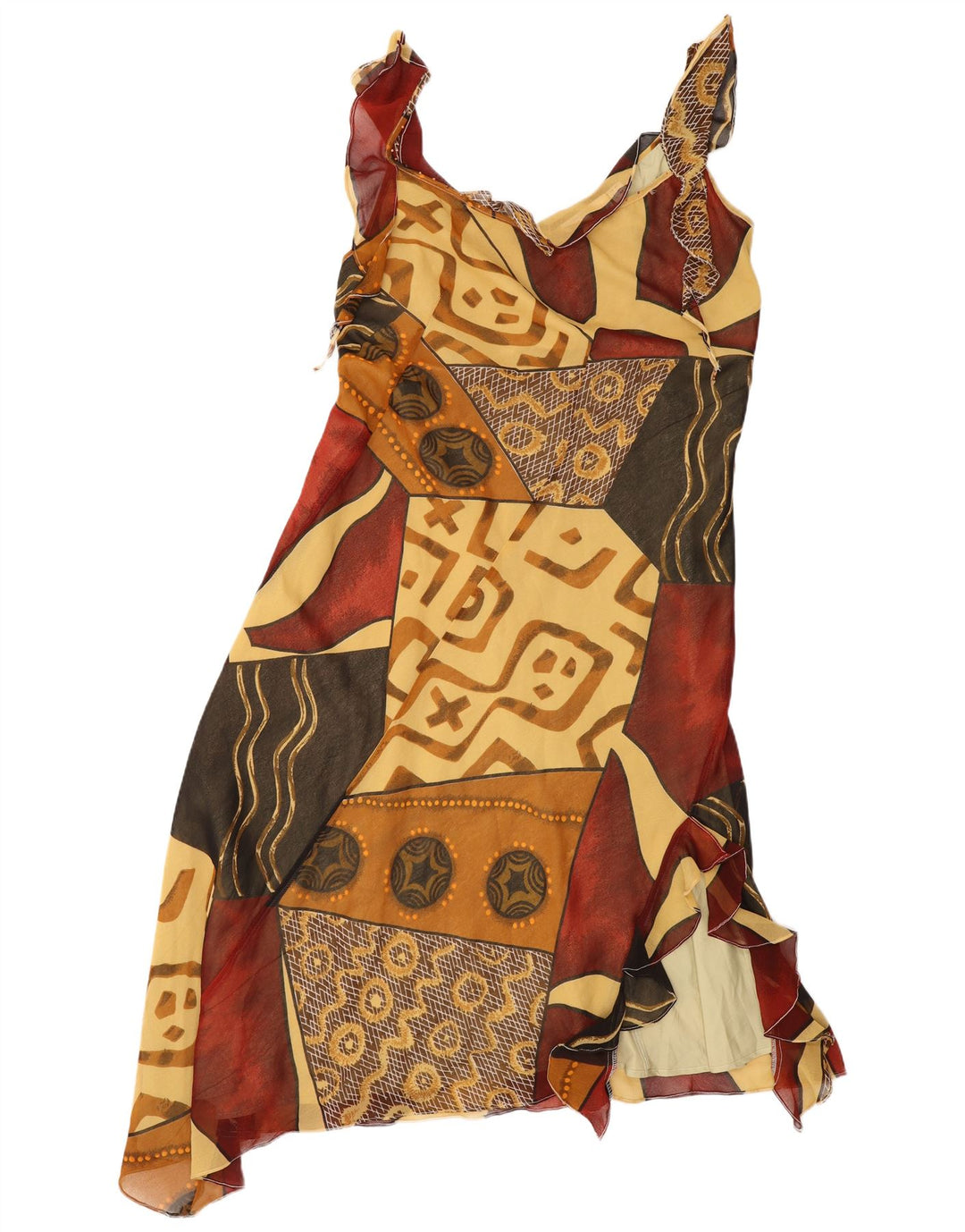Rene Derhy Ženska asimetrična haljina IT 48 XL Višebojni patchwork
