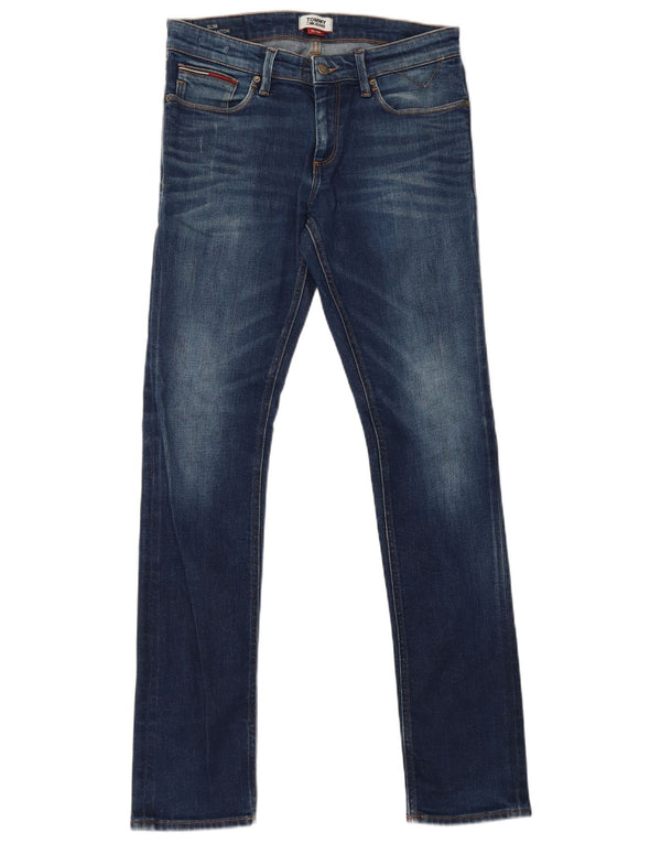 Tommy Hilfiger Mens Scanton Slim Jeans W32 L34 Plavi pamuk