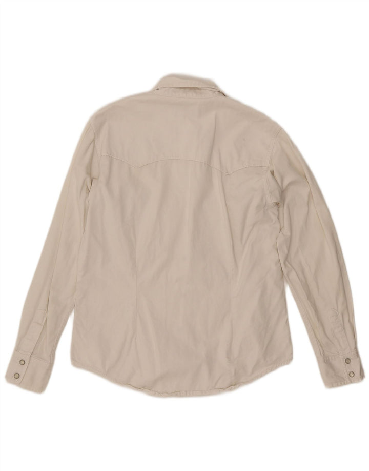 Lee ženska traper košulja UK 14 Srednje bijeli pamuk