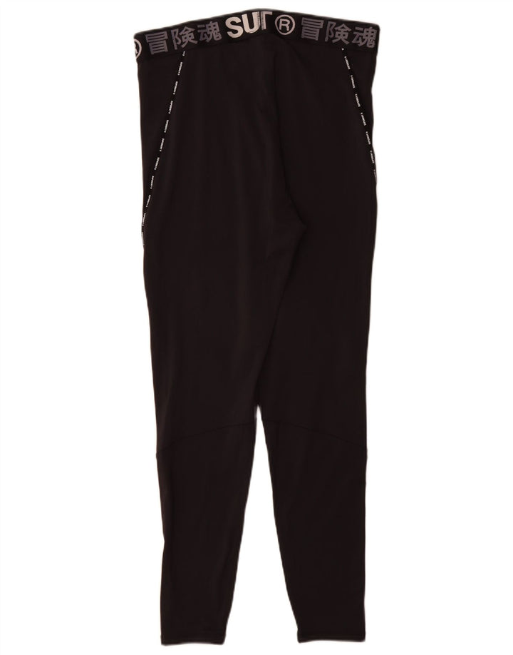 Superdry ženske grafičke tajice UK 18 XL crni poliester